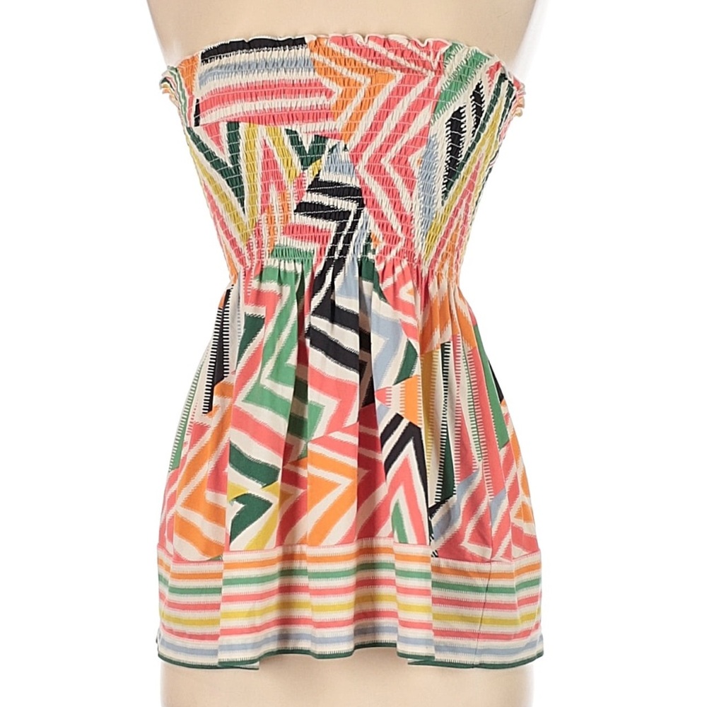 BCBGMaxAzria Strapless tube top - orange, green
